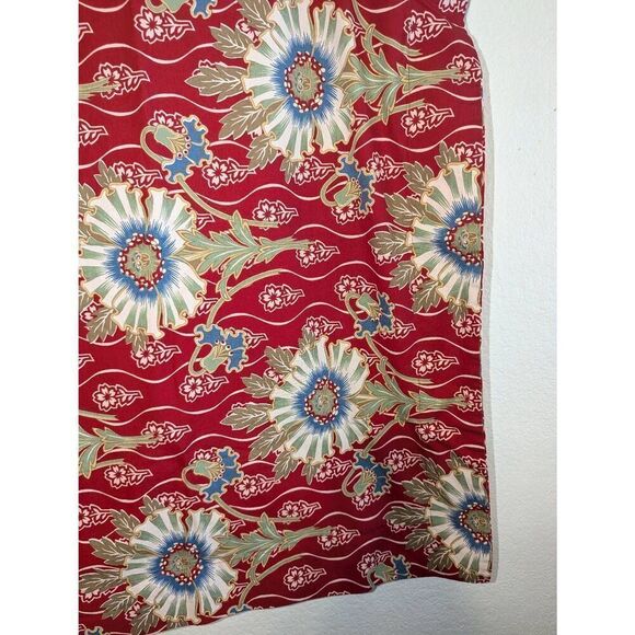 Rare Pottery Barn PALAMPORE Set of 2 Standard Pillow Shams Floral Red Green Blue - Picture 10 of 11